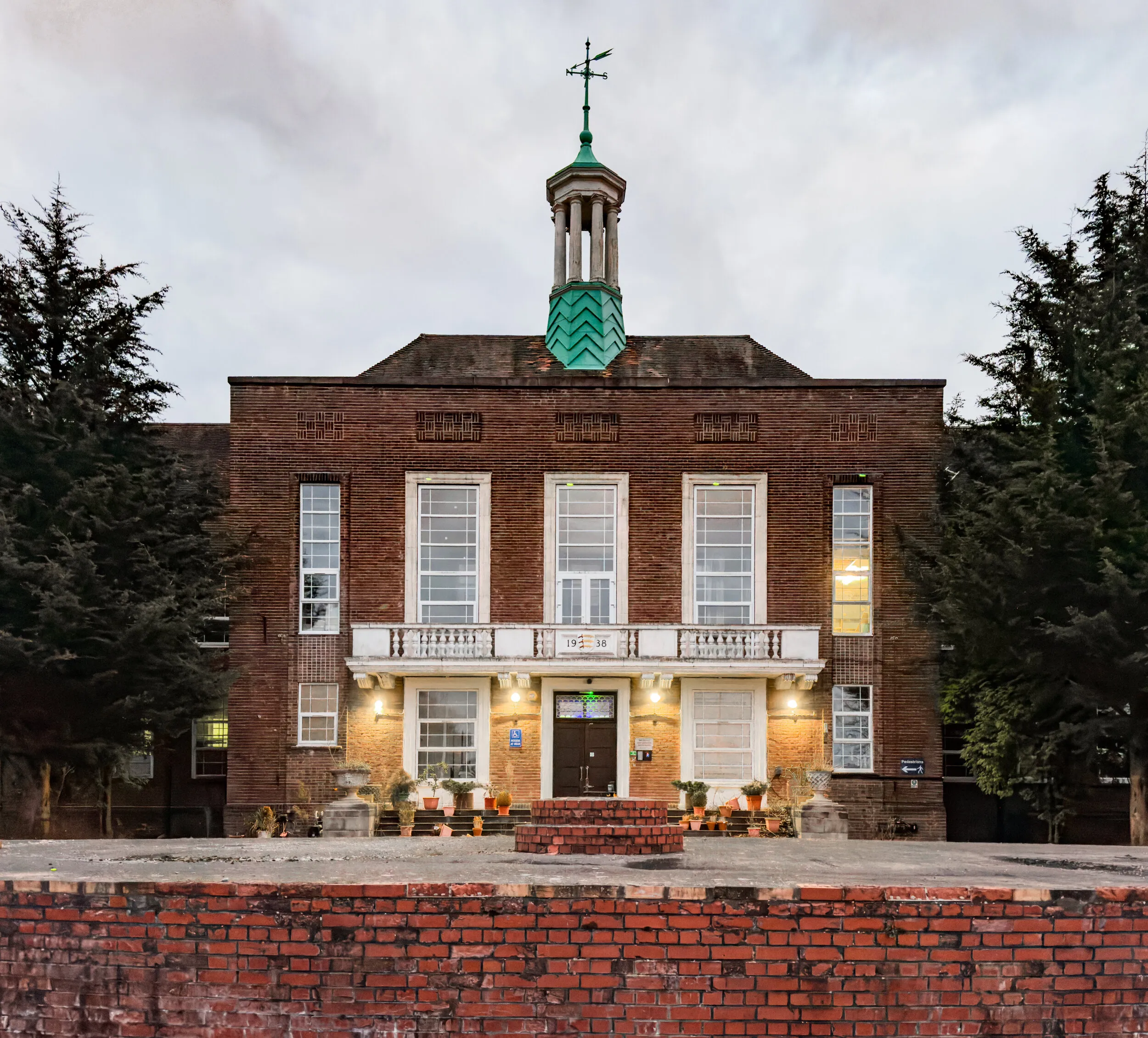 A closed college in Chigwell, its halls and classrooms left as they were.